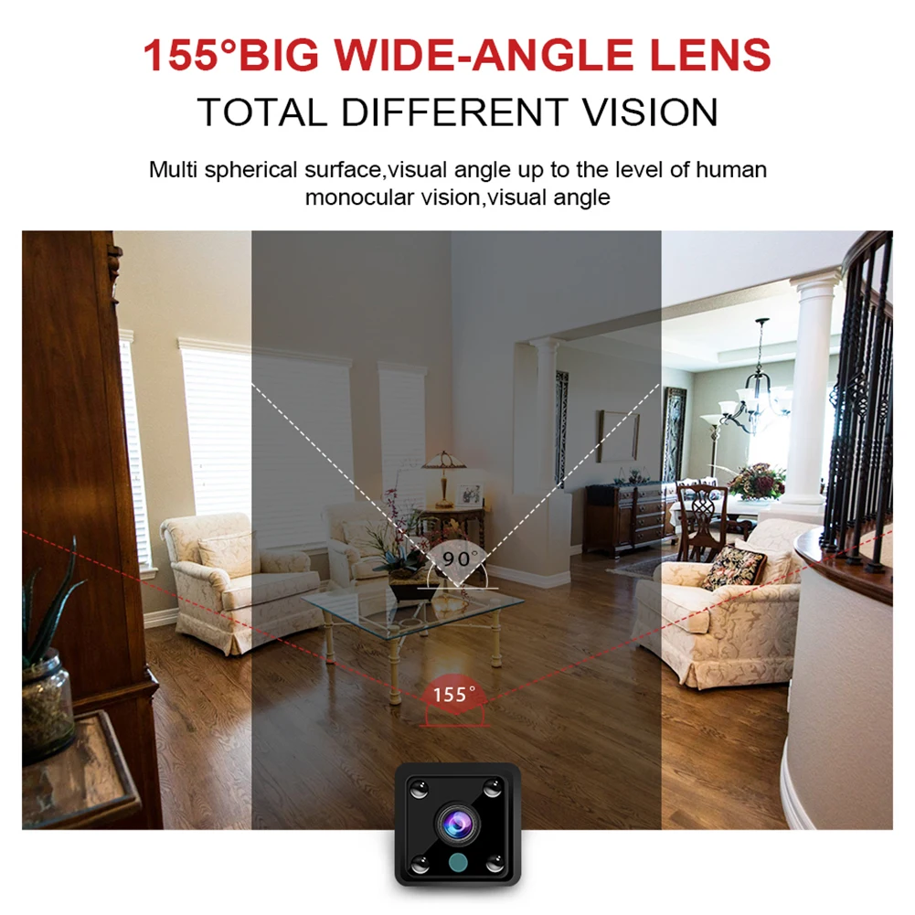 Мини-камера, невидимая видеокамера со встроенным слотом для карты, видеокамера с инфракрасным ночным видением, домашняя фотокамера