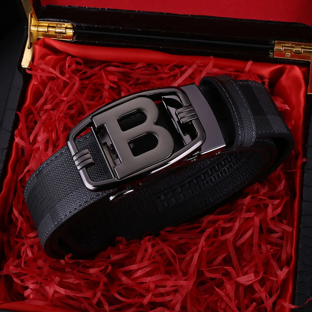 

High Quality Genuine Leather Belt Men Luxury Brand Designer fashion Belts for Men Strap Male Metal Automatic Buckle