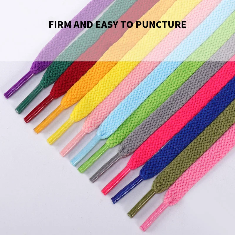 1Pair Flat Shoelaces for Sneakers 36colors Fabric Shoe laces White Black Shoe lace Boot Laces for Shoes Classic Soft Shoestrings