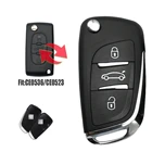 С логотипом, модифицированный Чехол-книжка для Citroen C2, C4, C5, Berlingo, Xsara, Picasso, Peugeot 207, 307, 306, 407, 807, Partner 23BTN