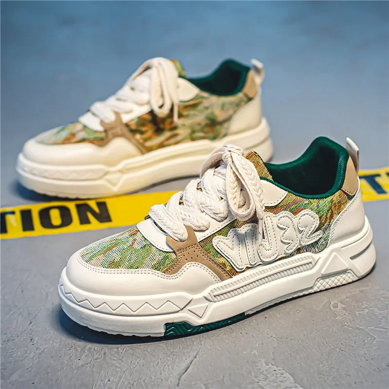 

Кеды мужские кожаные, кроссовки на платформе, Повседневная модная Роскошная обувь для спорта на открытом воздухе, лоферы, для скейтборда, тенниса