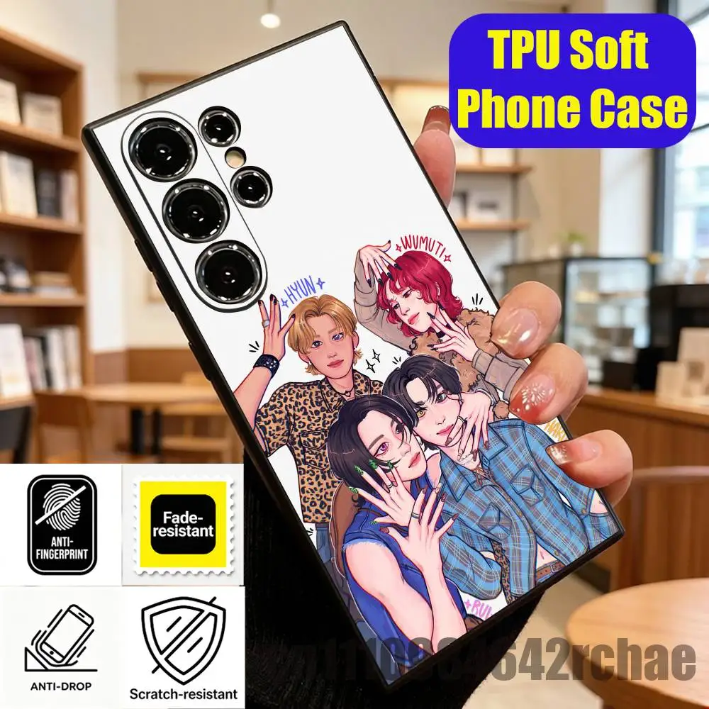 Фото Чехол для телефона X-XLOV H-Haru W-Wumuti R-Rui H-Hyun для Samsung S22, S24, S20, S25, S23, S30, S26, Ultra, Plus, 5G, Fe, Lite, TPU-накладка №5