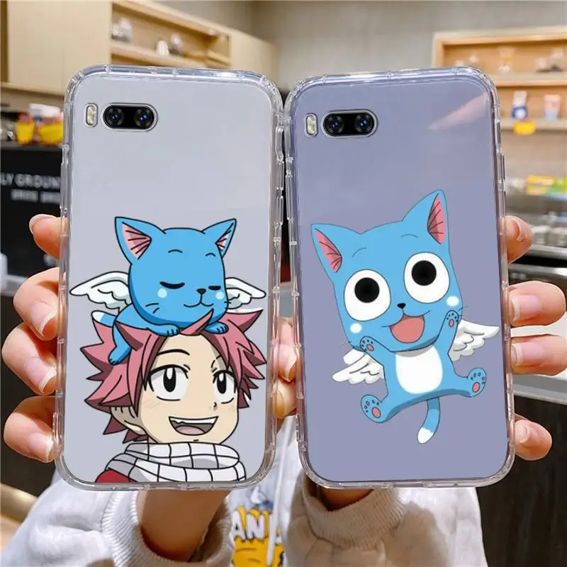 

Manga Fairy Tail Happy Cute Cat Anime Phone Case For Huawei Mate P10 P20 P30 P40 P50 Smart Z Honor 50 60 70 Pro Lite Transparent