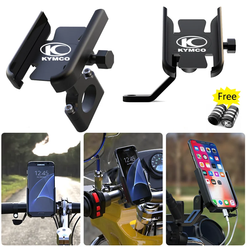 

For KYMCO Xciting 250 300 400 AK550 CT250 CT300 S400 Motorcycle Accessories Handlebar GPS Stand Bracket Mobile Phone Holder