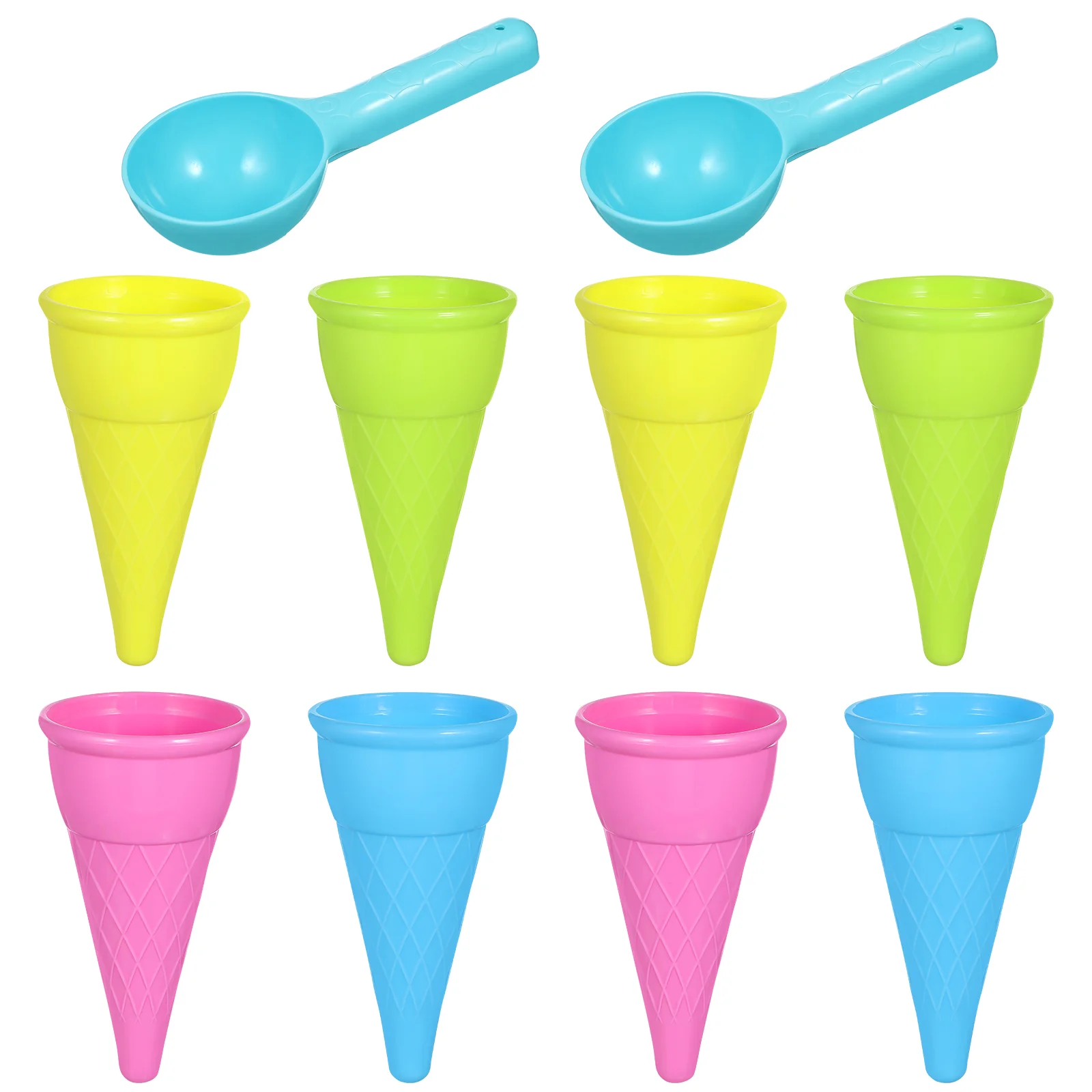 Toyandona Play House Beach Ice Cream Cone Scoop Set (случайный цвет 5 шт./упак.) 2 упаковки на продажу