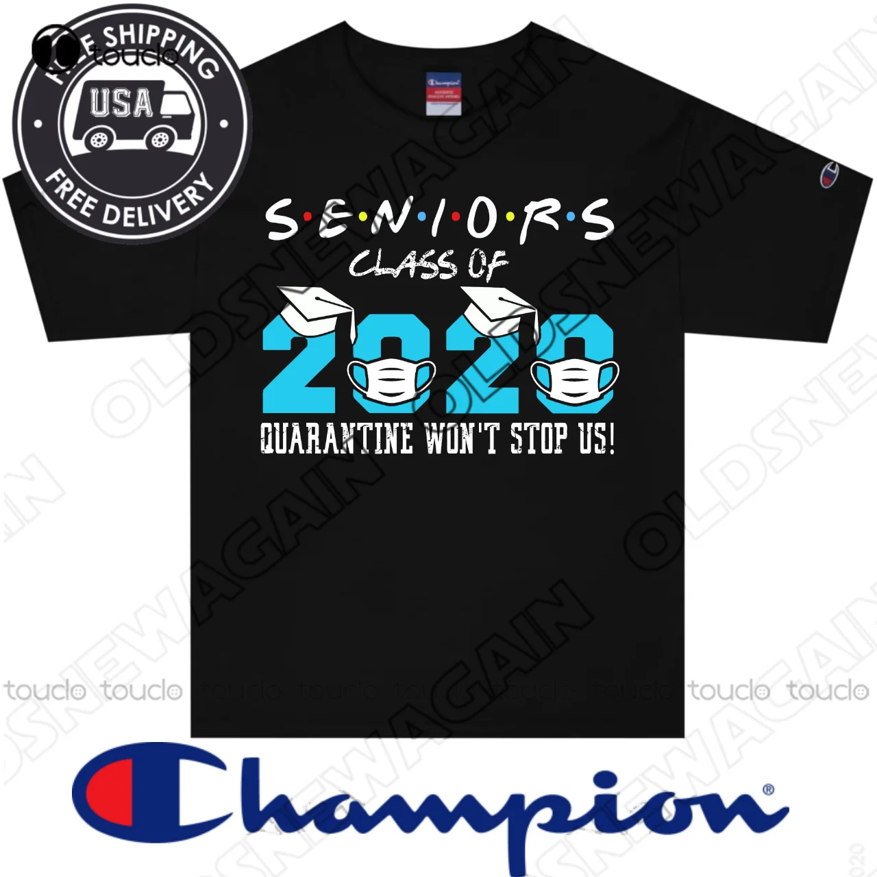 

Футболка унисекс для мужчин и женщин, смешной градиент с карантина, для выпускного класса