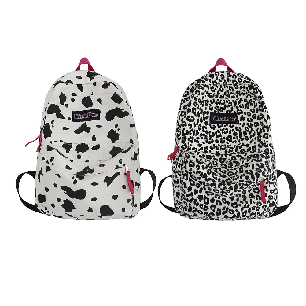 

Vintage Women Canvas Printing Rucksacks Handbag Casual Ladies Large Knapsack