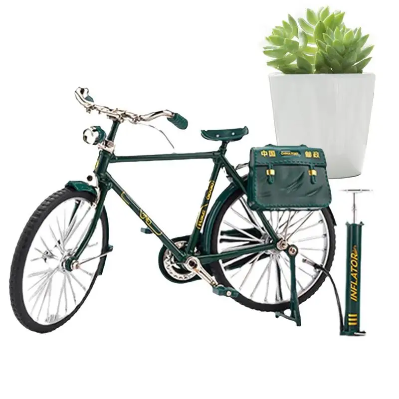 

Мини классический велосипед в стиле ретро, Игрушечная модель пальца, миниатюрный велосипед из сплава в стиле ретро, модели велосипедов на пальцы