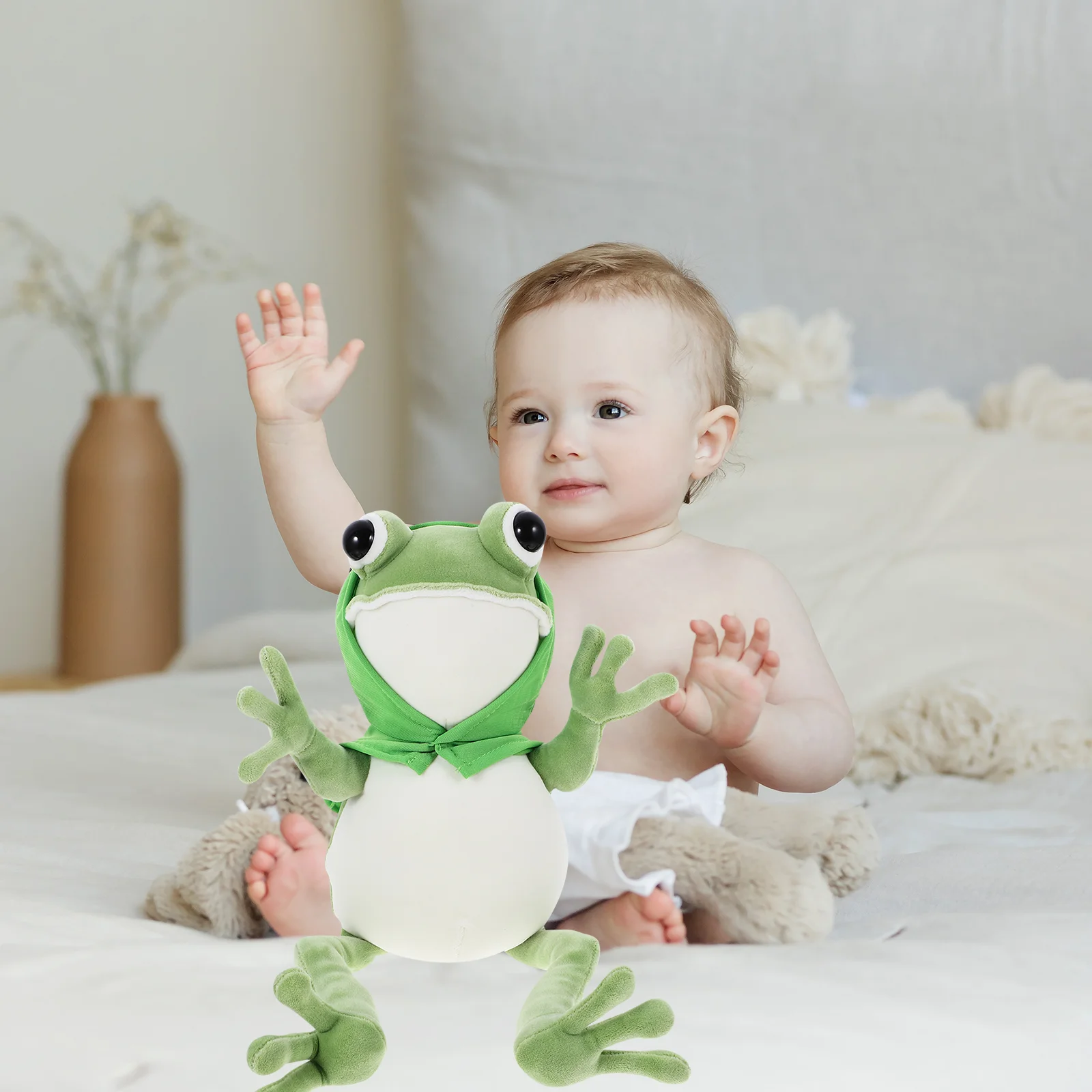 

Plush Toys Children Frogs Adornment Lovely Cartoon Desktop Decoration Toddler