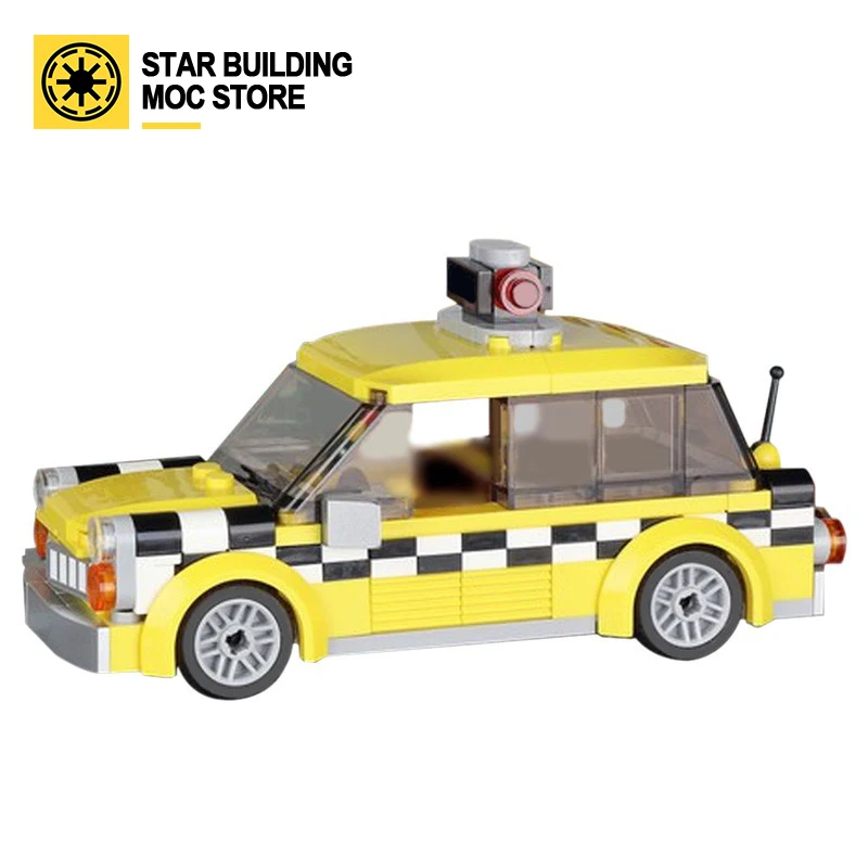 

MOC-47483 Mosaic City series 47483 Taxi car sports car model puzzle Mosaic building blocks toys children's gift set
