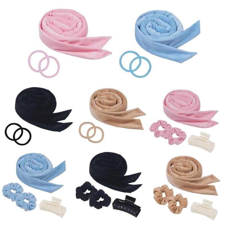 

Набор для завивки волос без нагрева, гибкие бигуди без нагрева, легко использовать, портативные