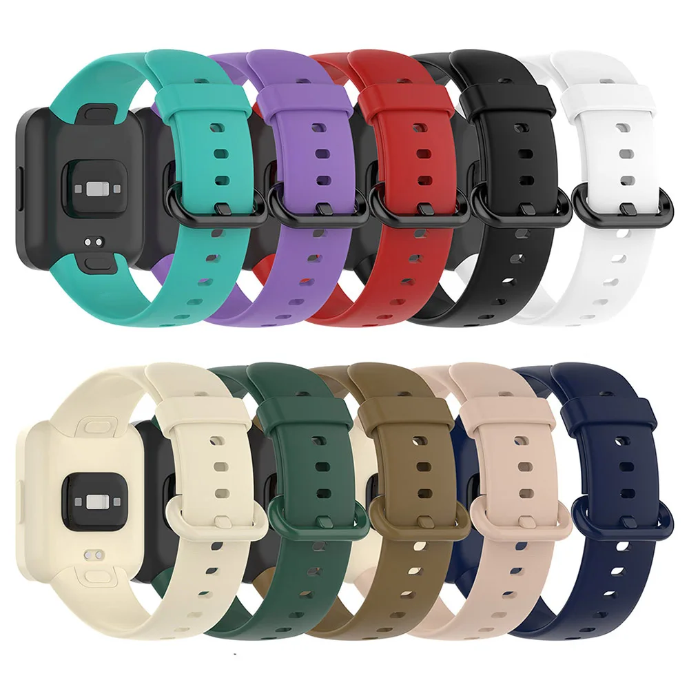 

Силиконовый ремешок для Redmi Watch 2, браслет для Xiaomi Mi Watch 2 Lite, зеркальный ремешок для умных часов