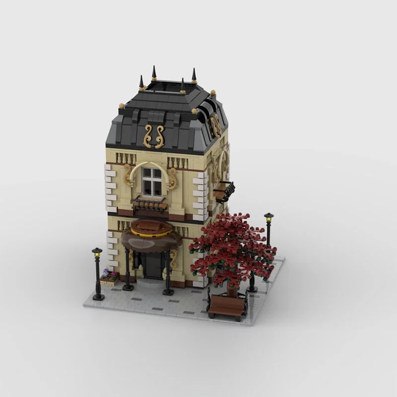 Модель City Street View MOC строительные кирпичи домашний роскошный дом модульные