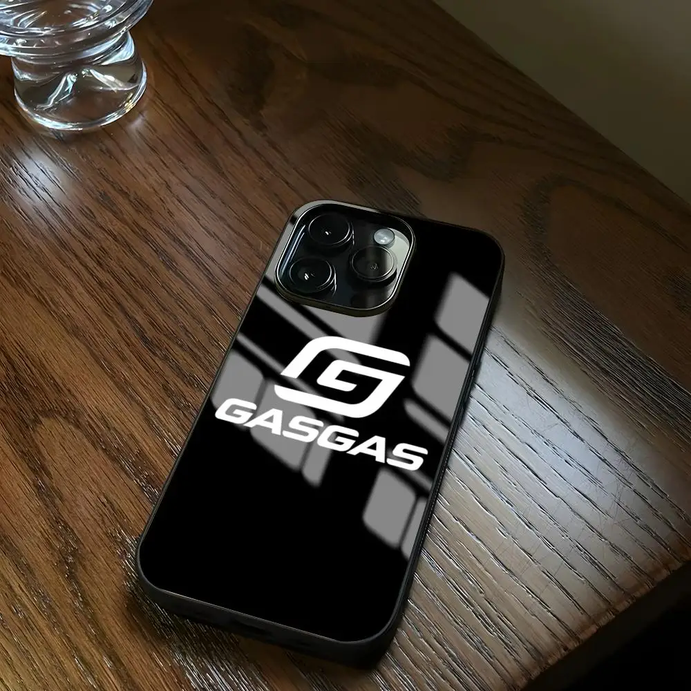 Фото Чехол для телефона с логотипами G-GASGAS для iPhone 17 Air, 16, 15, 14, 13, 12, 11 Plus, Mini, Pro, Max, стеклянный магнитный чехол №4