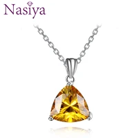 nasiya womens jewelry gold necklace pendant created citrine pendant necklace wedding gift party valentines