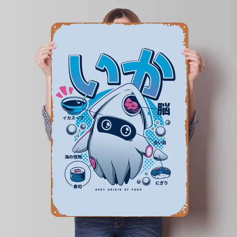 Декоративный постер для стен из металлического олова бара ресторана