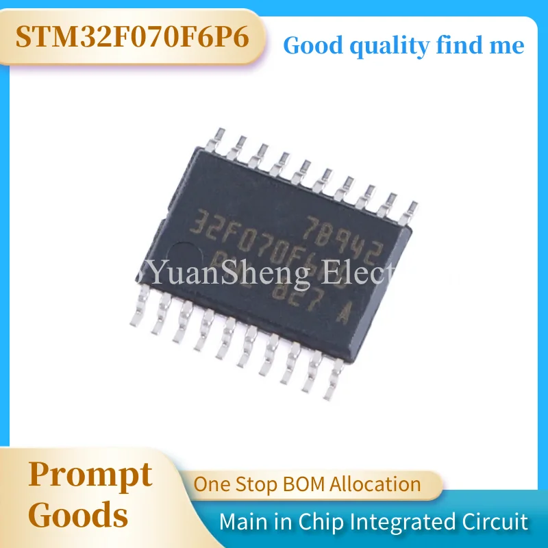 Микроконтроллер STM32F070F6P6, микроконтроллер для STM IC MCU 32 бит 32 КБ FLASH 20TSSOP stm 32, новый чип ic STM32F0 IC STM, серия STMicroelectronics