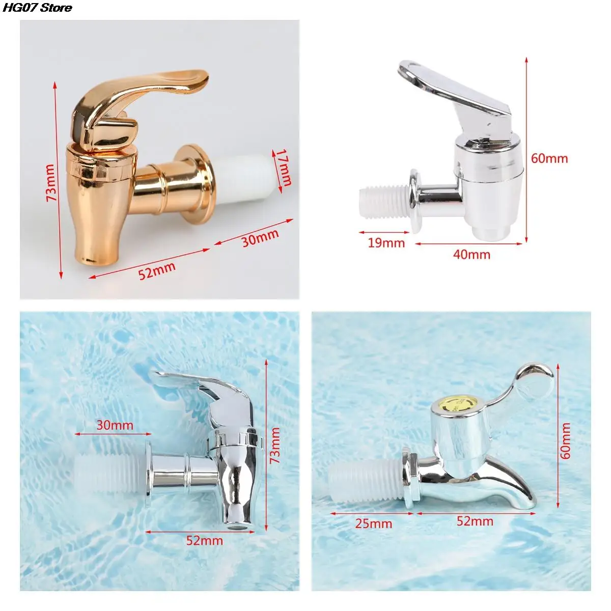 12-18mm Wine Valve Water Dispenser Switch Tap Glass Wine Bottle Plastic Faucet Jar Wine Barrel Water Tank Faucet With Filter 1PC