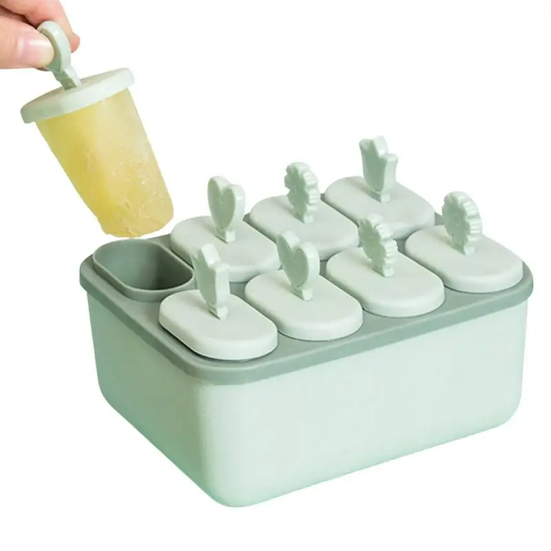 

8-grid Popsicles Molds Summer Accessories Kitchen Tools Food Grade Lolly Mould DIY Ice Cream Maker Popsicle Molds Dessert Molds