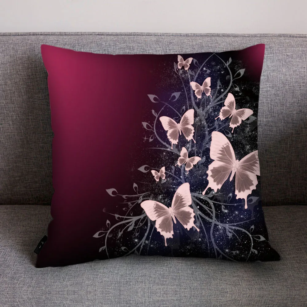 

45cmx45cm Foral Print Pillow Case Polyester Throw Sofa Car Cushion Cover Pillowcases Home Bedroom Decoration Gift #40