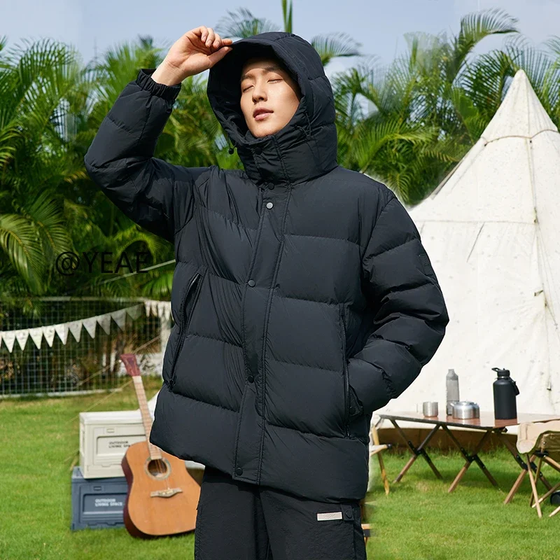 Новый пуховик дизайнерская одежда мужская Роскошная короткая пуховая куртка с