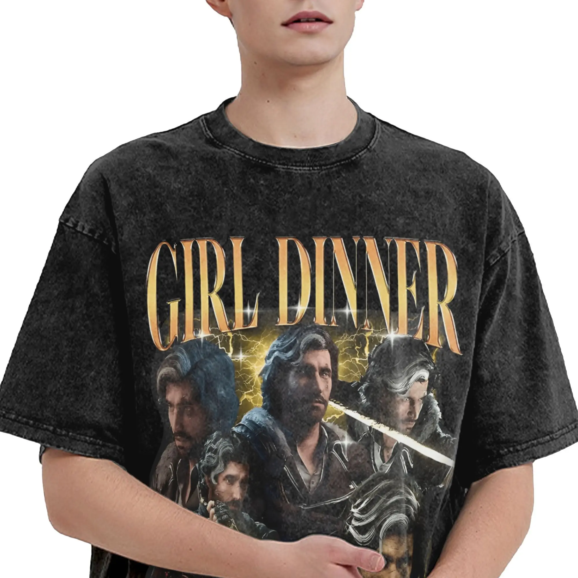 Фото Футболка Expedition 33, летние футболки Verso Girl Dinner Awesome, хлопковая футболка для отдыха для мужчин, дизайнерские футболки с короткими рукавами №4