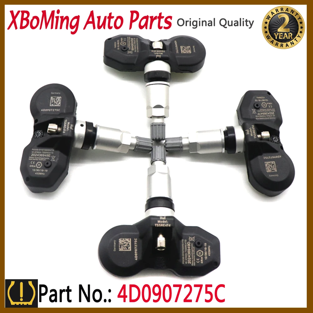 Датчик контроля давления в шинах TPMS 4D0907275C для Audi A8 S8 Bentley Continental GT Volkswagen Phaeton 2004-2009