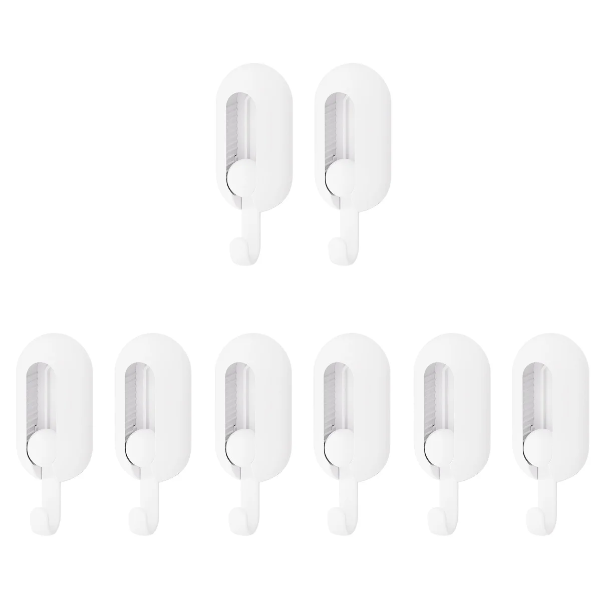 

8 Pcs Self-adhesive Hooks Heavy Duty Wall Hooks Adhesive Hooks Towel Hangers