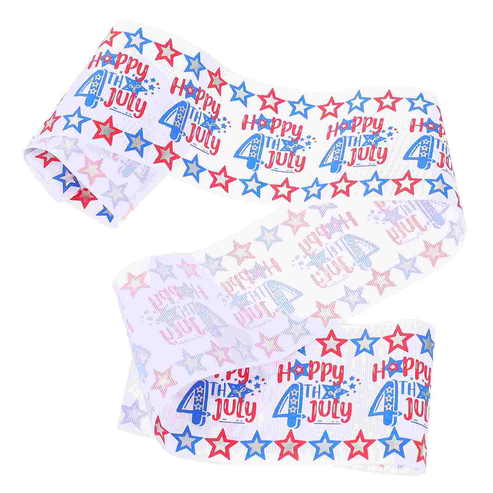

1 Roll of Independence Day Delicate DIY Ribbon Packaging Ribbon Bouquet Ribbon