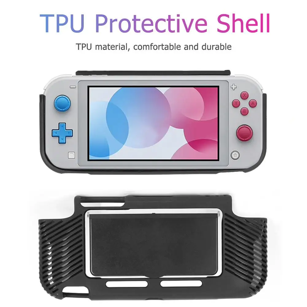 

Shockproof TPU Shell Protector Comfortable Non-slip Durable Convenient with 6 Card Slot Fit for Nintend Switch Lite Console