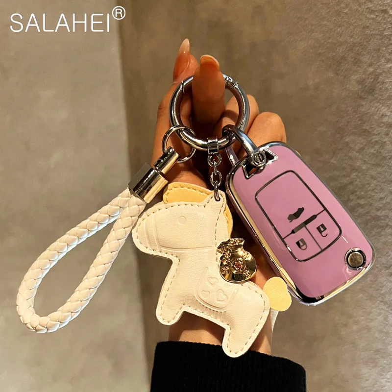 

Милый чехол для автомобильного ключа пони, чехол из ТПУ, брелок для ключей для Buick, Chevrolet Cruze, Opel, Vauxhall, Mokka Encore, декоративные аксессуары