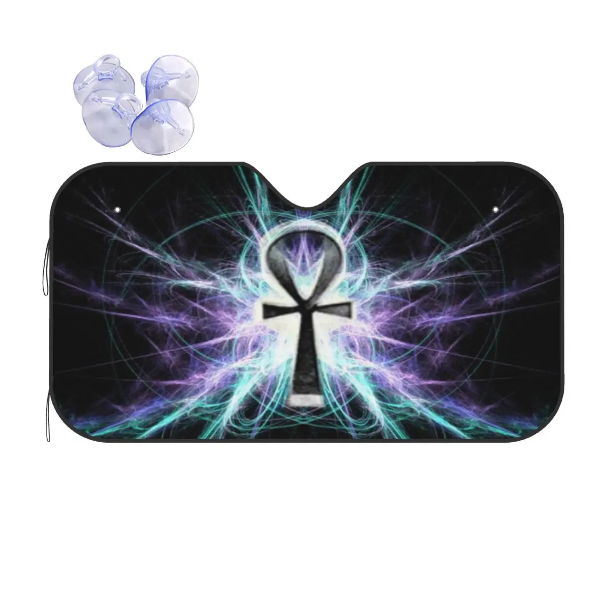 

Креативный солнцезащитный козырек в клетку, 76x140 см