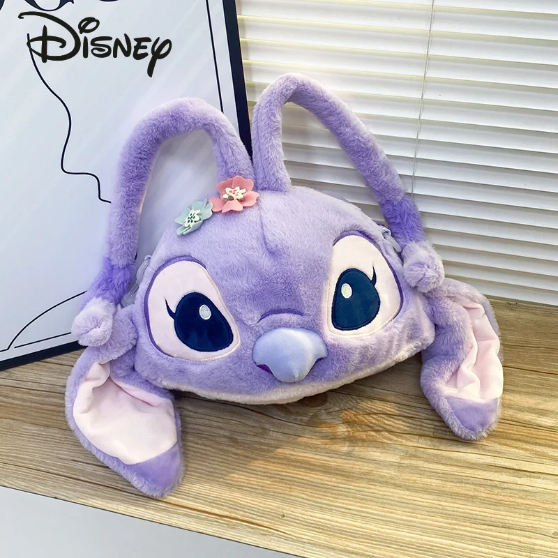 Disney New Doll Plush Bag Fashion High Quality Women's Crossbody Bag Cartoon Small Fresh Versatile Girls' Handheld Shoulder Bag