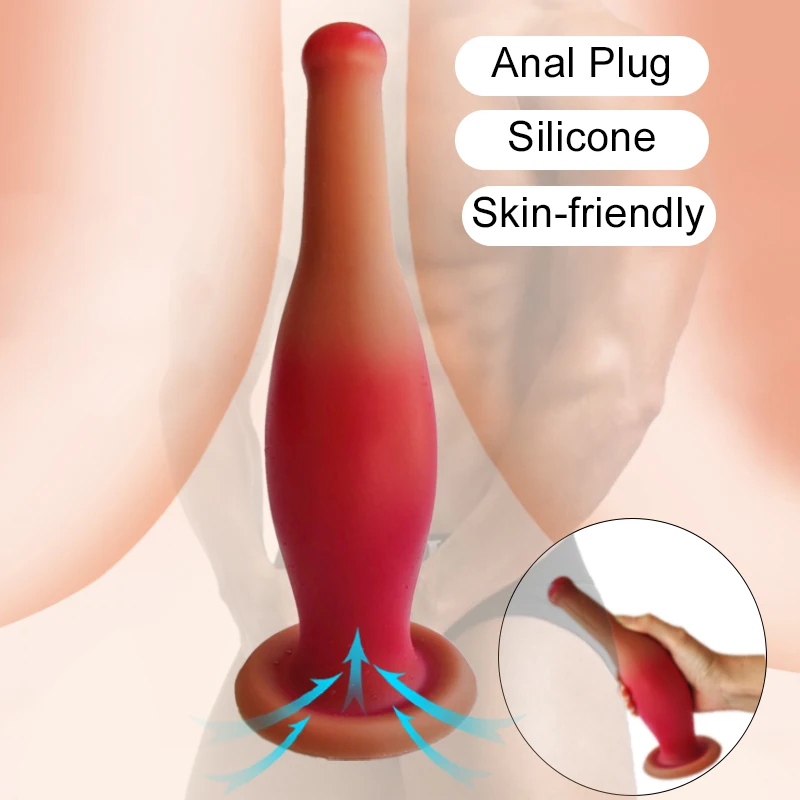 Силиконовая большая Анальная пробка секс-игрушки огромный анальный