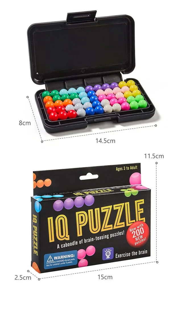 Умные волшебные бусины универсальная пирамида детская пространственная логика