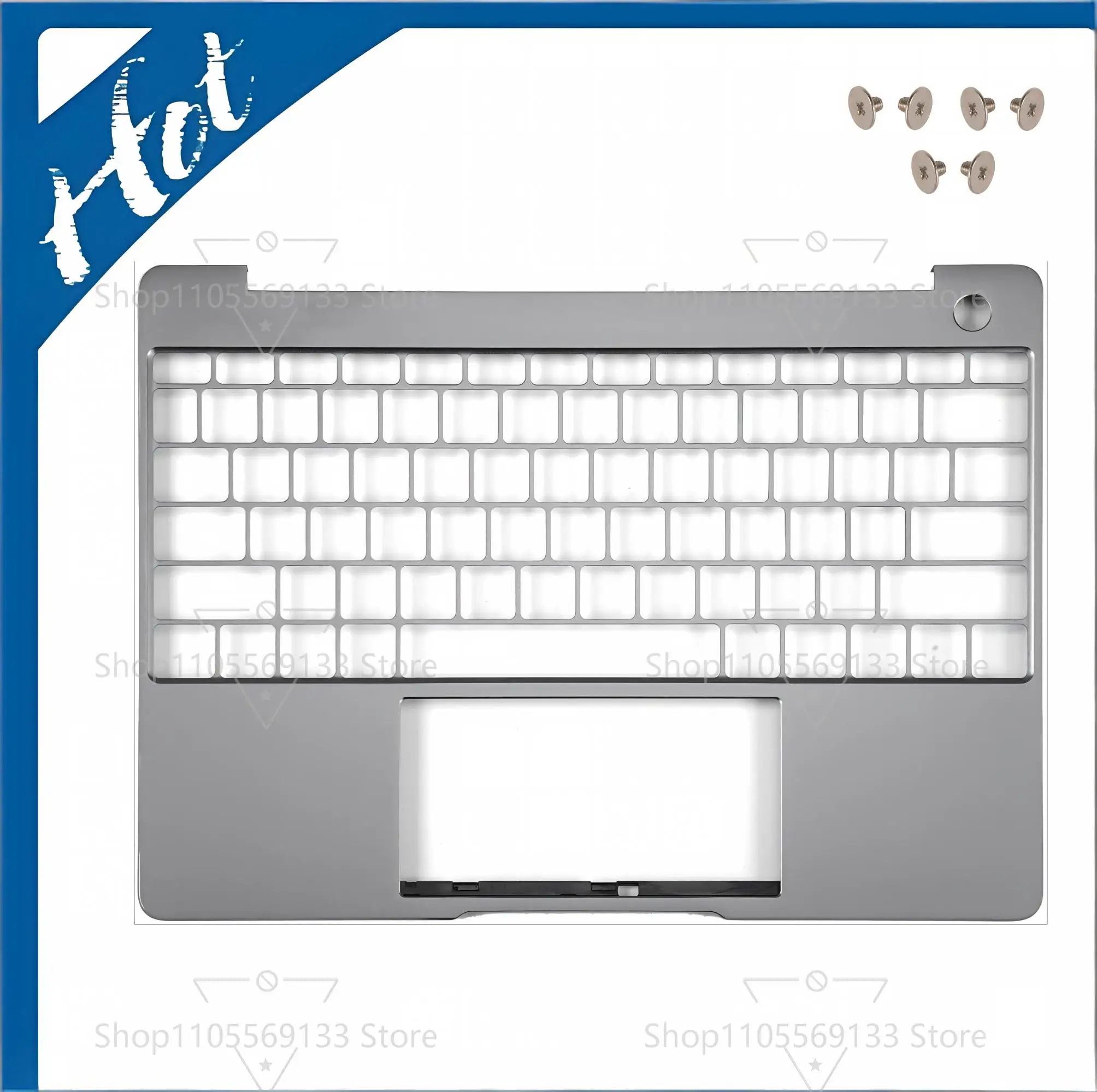 Фото Запасная задняя крышка/корпус для ноутбука Matebook 13 HNL-WFQ9 HNL-WFP9 WRTD-WFH9 WRTD-WDH9 2020, крышка для подставки под запястья, основная крышка корпуса ноутбука №2
