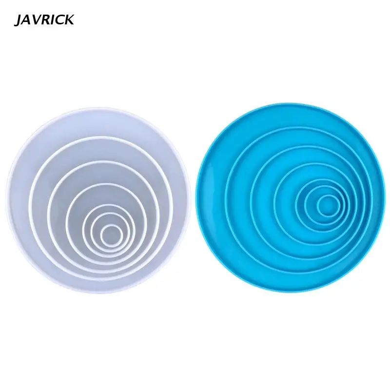 

Round Shape Wall Hanging Mold Epoxy Glue Silicone Mould for Table Decoration