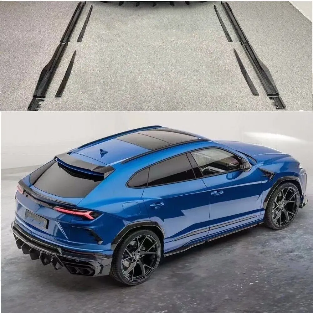

Carbon Fiber Car Side Skirts Extension Spoiler Lips for lamborghini urus 2018-23