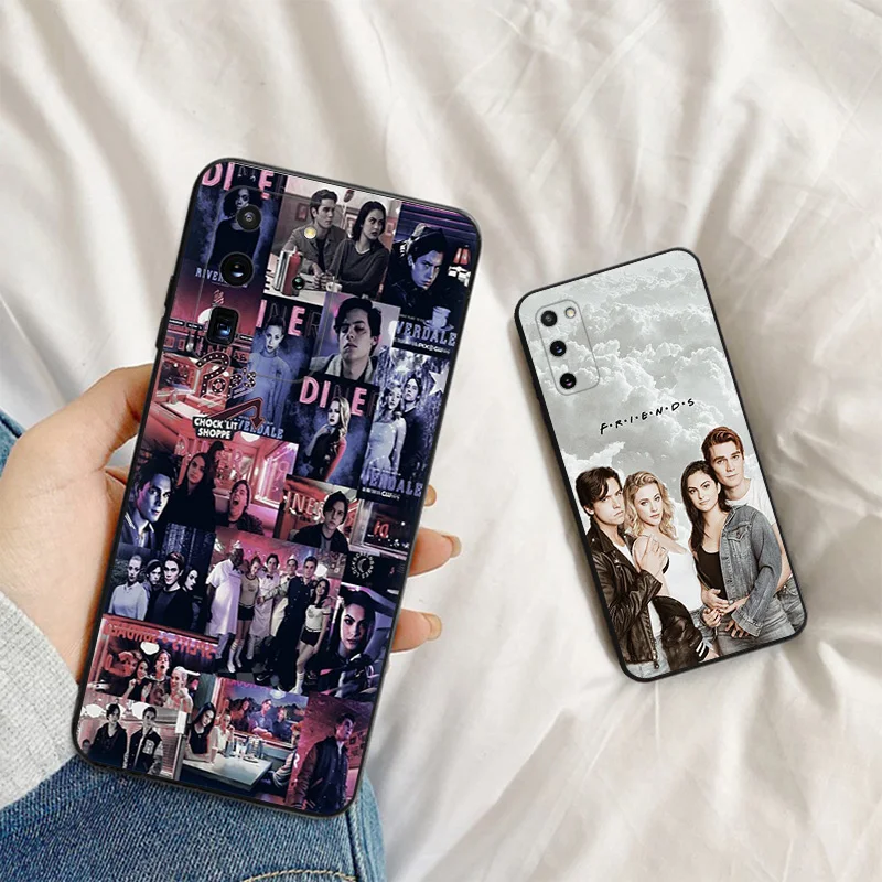 Чехол для телефона Samsung S24 Ultra S23 FE S22 S21 S20 S10 Riverdale South Side Serpents Galaxy Note20 мягкий черный