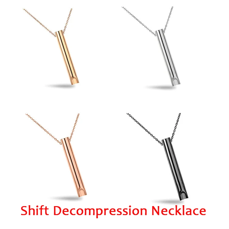 

Shift Decompression Necklace Stainless Steel Meditation and Mindfulness Pendant Sports Festival Regulation Breathing Accessories