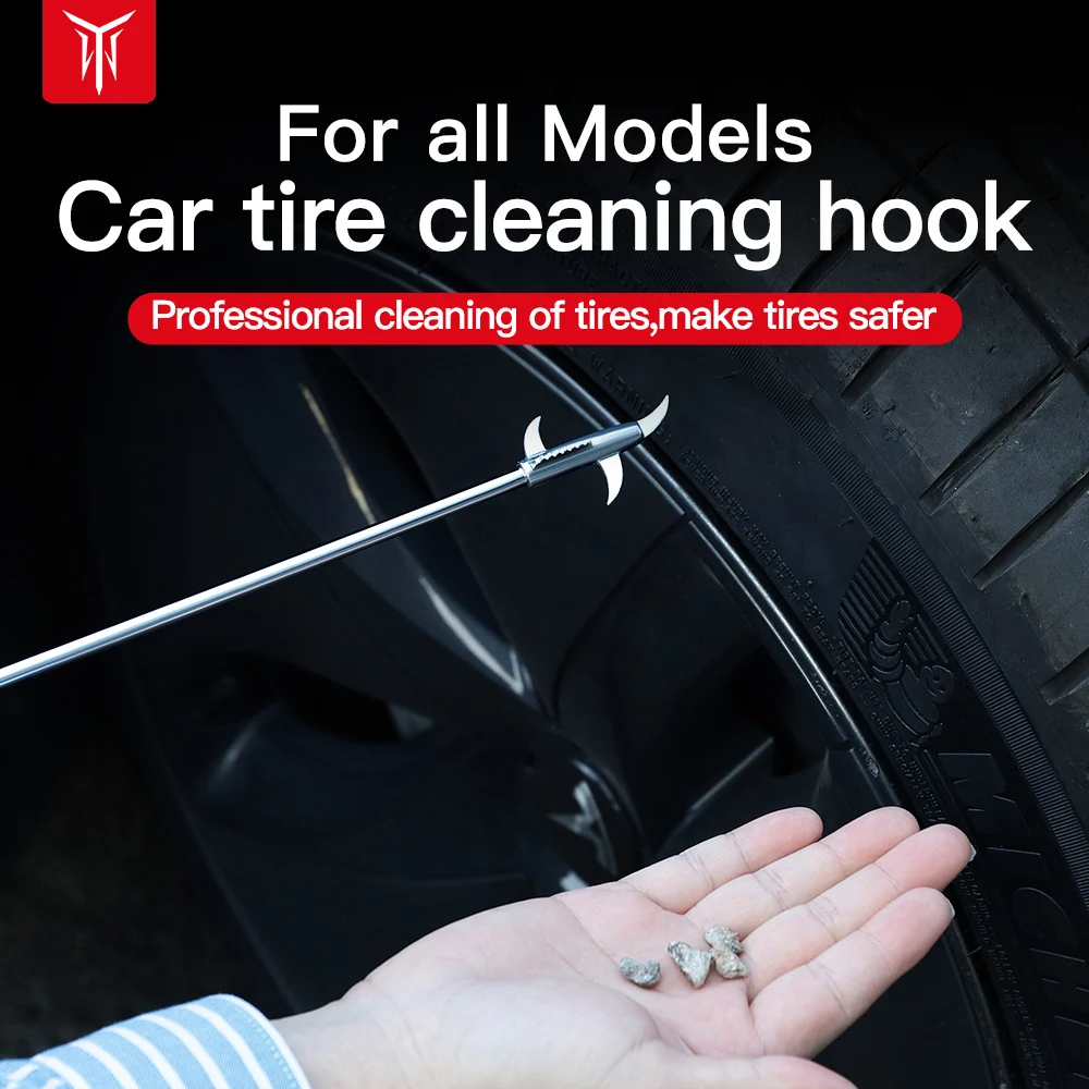 

YZ For Tesla Model3 ModelY Car Tire Stone Cleaning Tool Tire Cleaning Stone Hook Artifact For TESLA Model 3 Model Y Accessorices