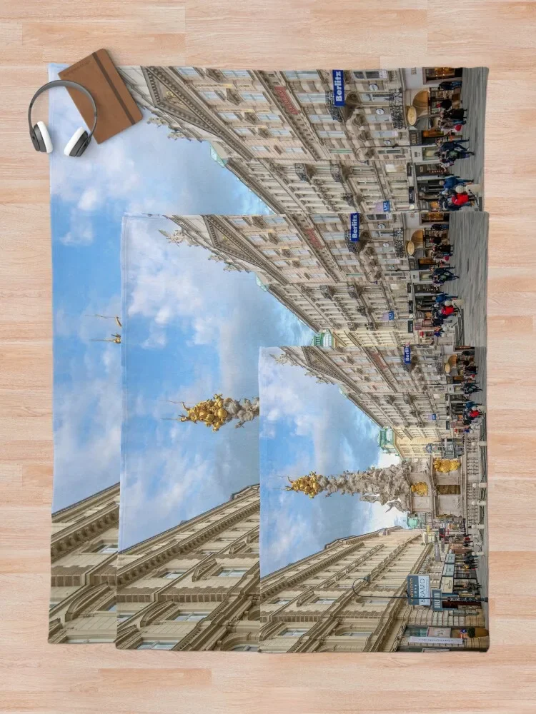 Чумная колонна или Святой Троицы в Вене Австрия покрывало полярная кровать