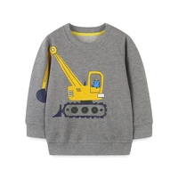 jumping meters 2 7t long sleeve boys sweatshirts cartoon cars print hot selling baby cotton clothes autumn spring kids shirts