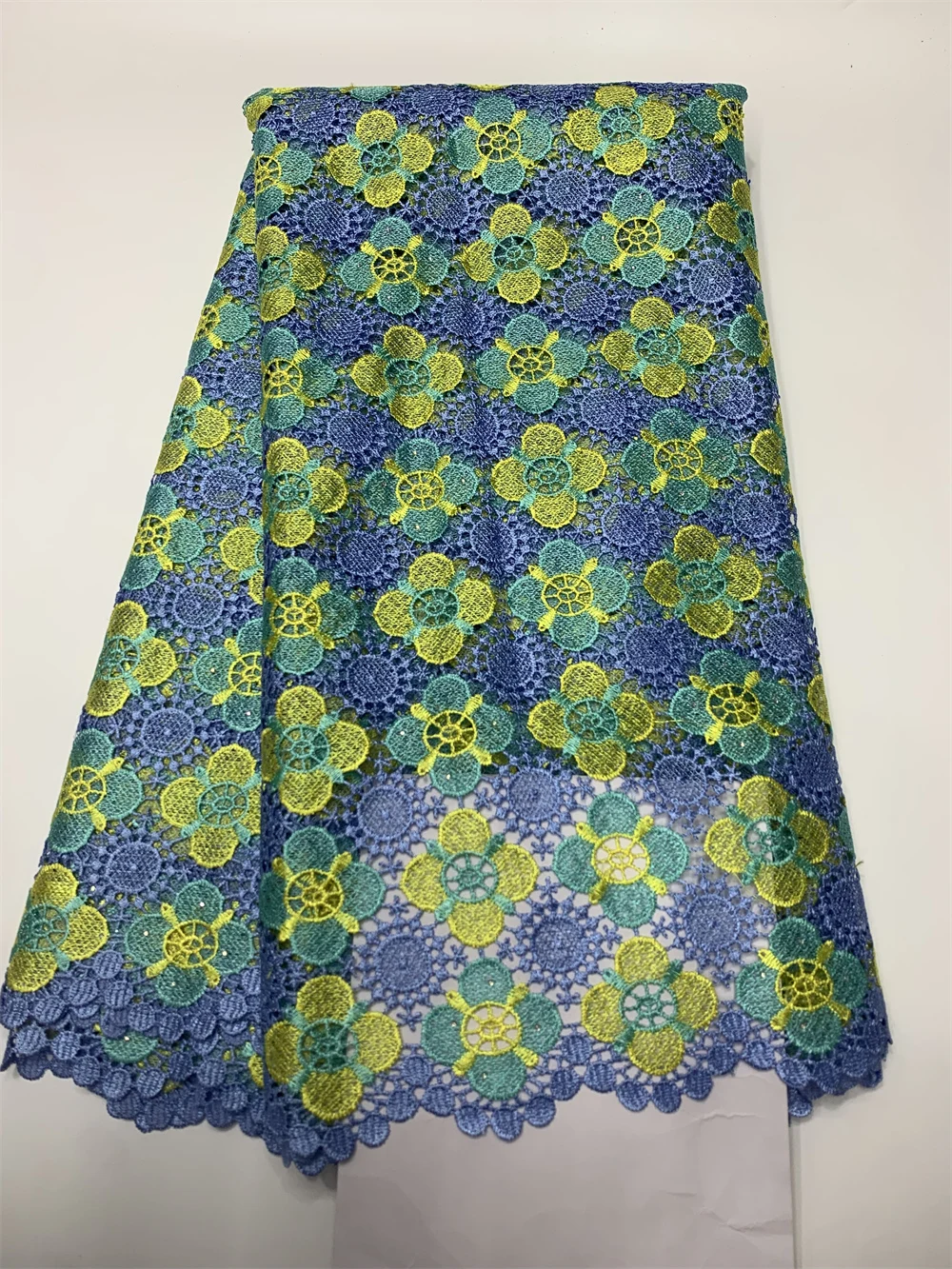 Французское гипюровое кружево для свадебного платья Высококачественная