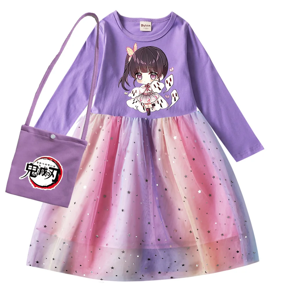 

Детское Радужное платье с блестками, на возраст 2-10 лет