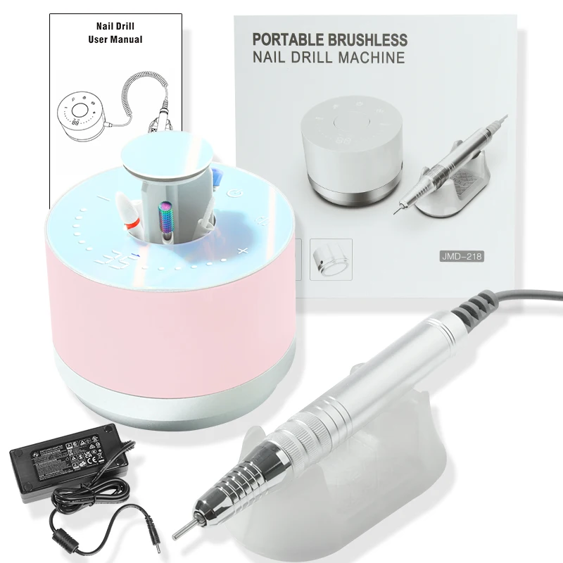 

High Quality 35000RPM Brushless Nail Drill Machine Manicure With Smart LED Digital Electric Nail Drill Milling Cutters