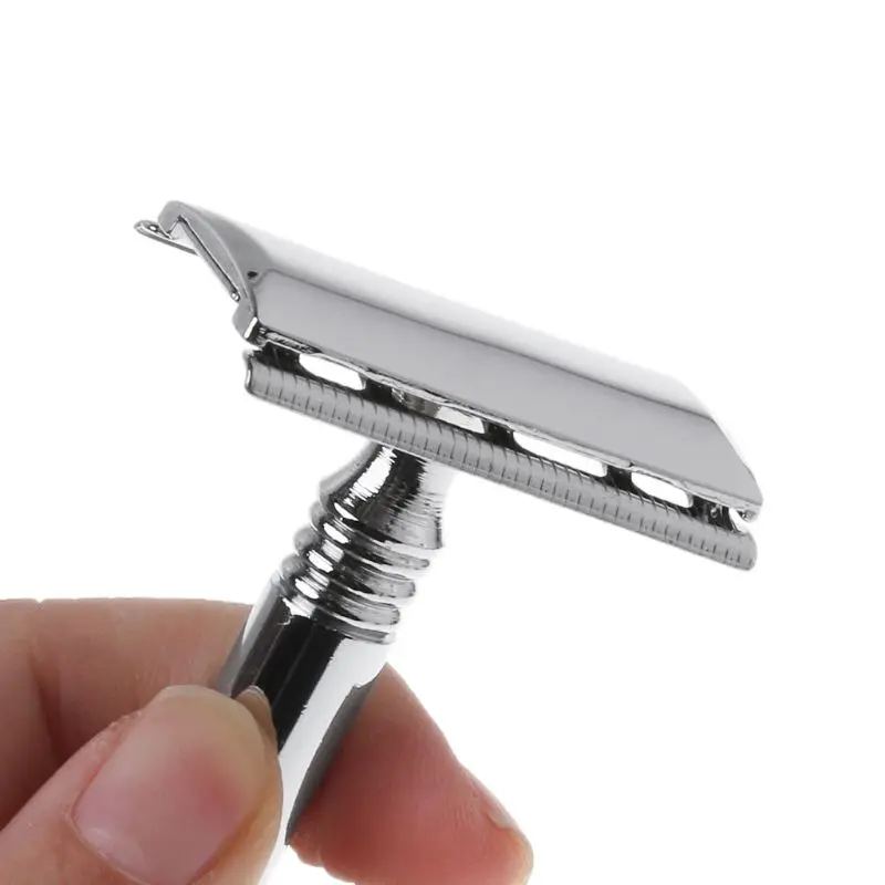 

Y1UF 1 Set Safety Manual Razor Double Edge Blade Replacement Men Beard Trimming Facial Hair Mustache Remove Home Accessory