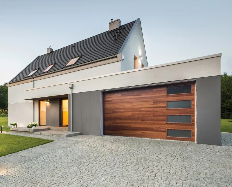 Prettywood жилые современные гаражные двери с дистанционным управлением вставленные