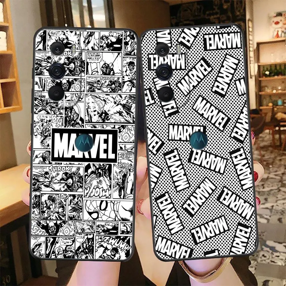 

The Avengers Marvel Logo Case For Moto G30 G31 G50 G51 G60 G71 G8 G9 G22 G200 5G Edge 20 Lite S30 X30 G Stylus 30 Pro Plus Case