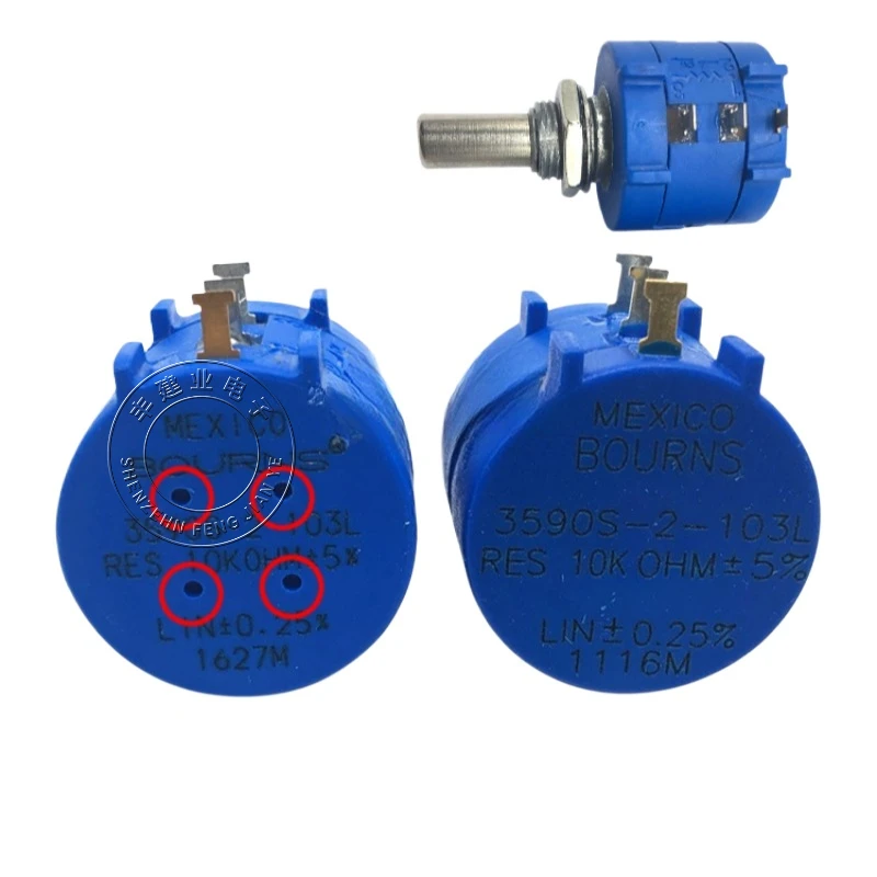 Импортировано из США. Оригинальный многооборотный потенциометр BOURNS 3590S-2-103L 10K 5K 1K